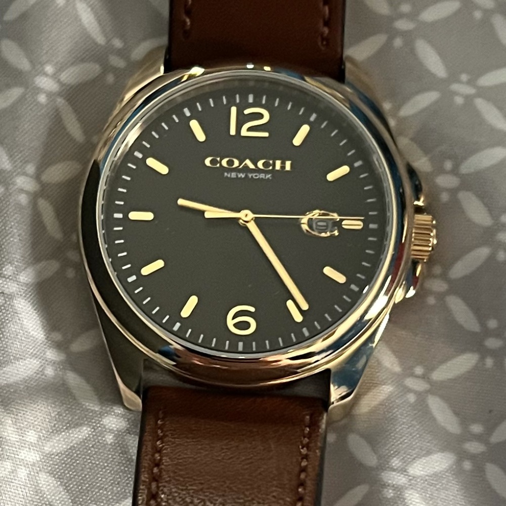 Coach Men's leather watch